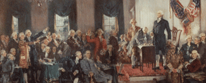 Scene at the Signing of the Constitution of the United States by Howard Chandler Christy